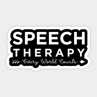 Speech Therapy Sticker